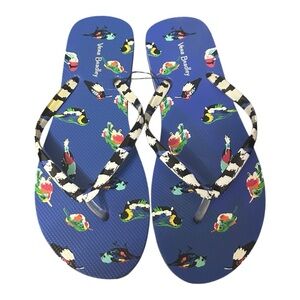 Vera Bradley Women's Blue Patterned Sandals